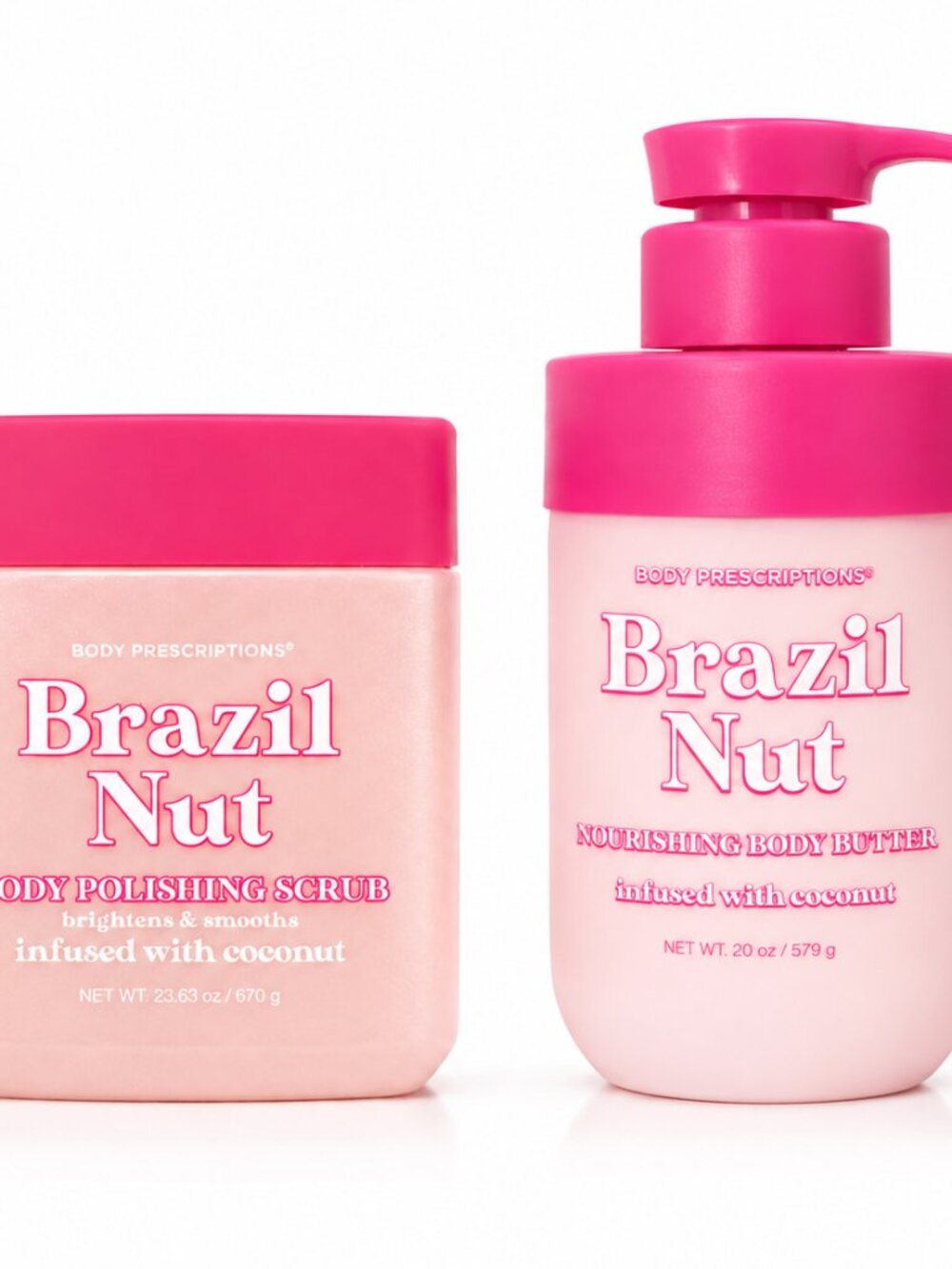 Body Prescriptions Brazil Nut Spa Set – Body Polishing Scrub & Nourishing Body